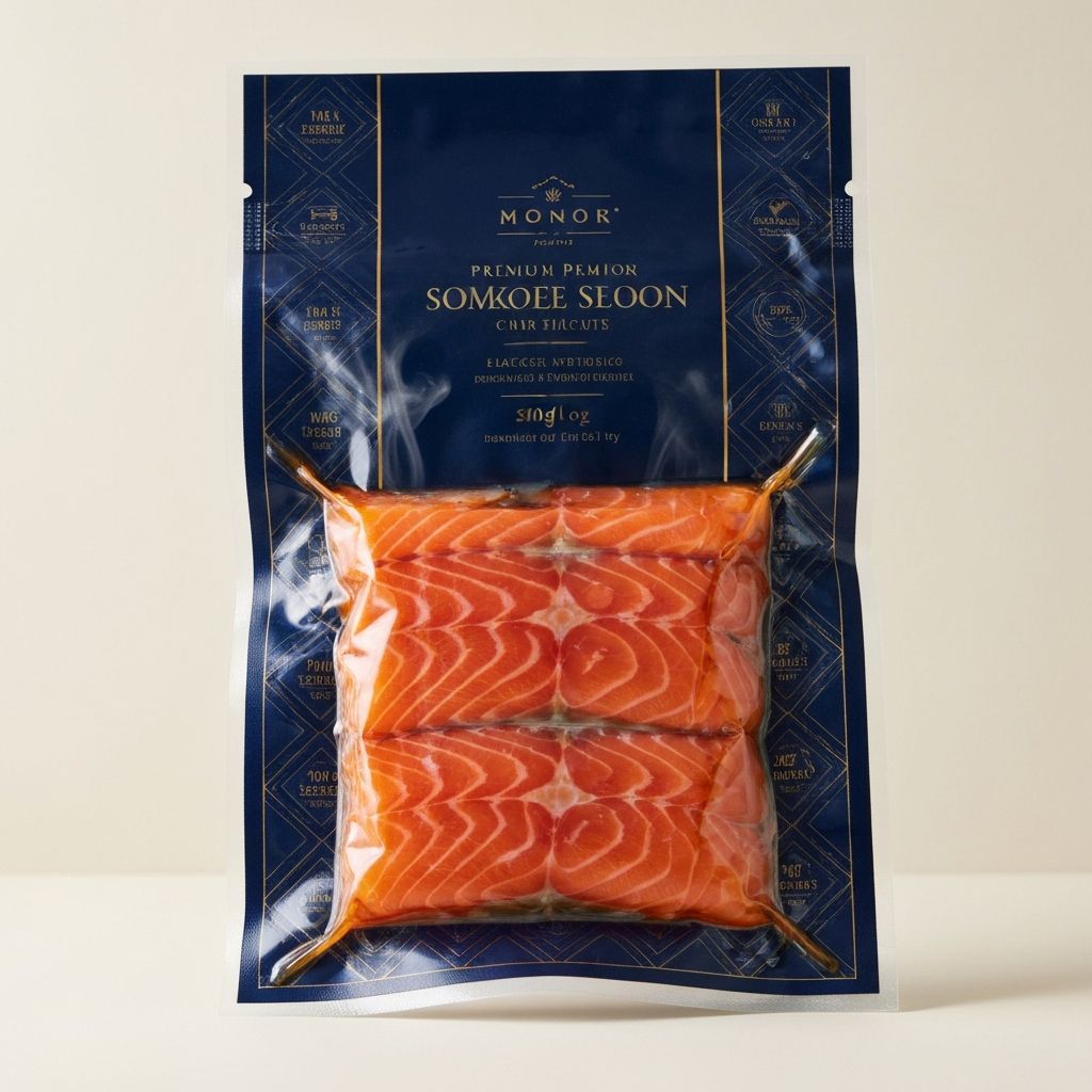Saumon fumé artisanal emballé sous vide
